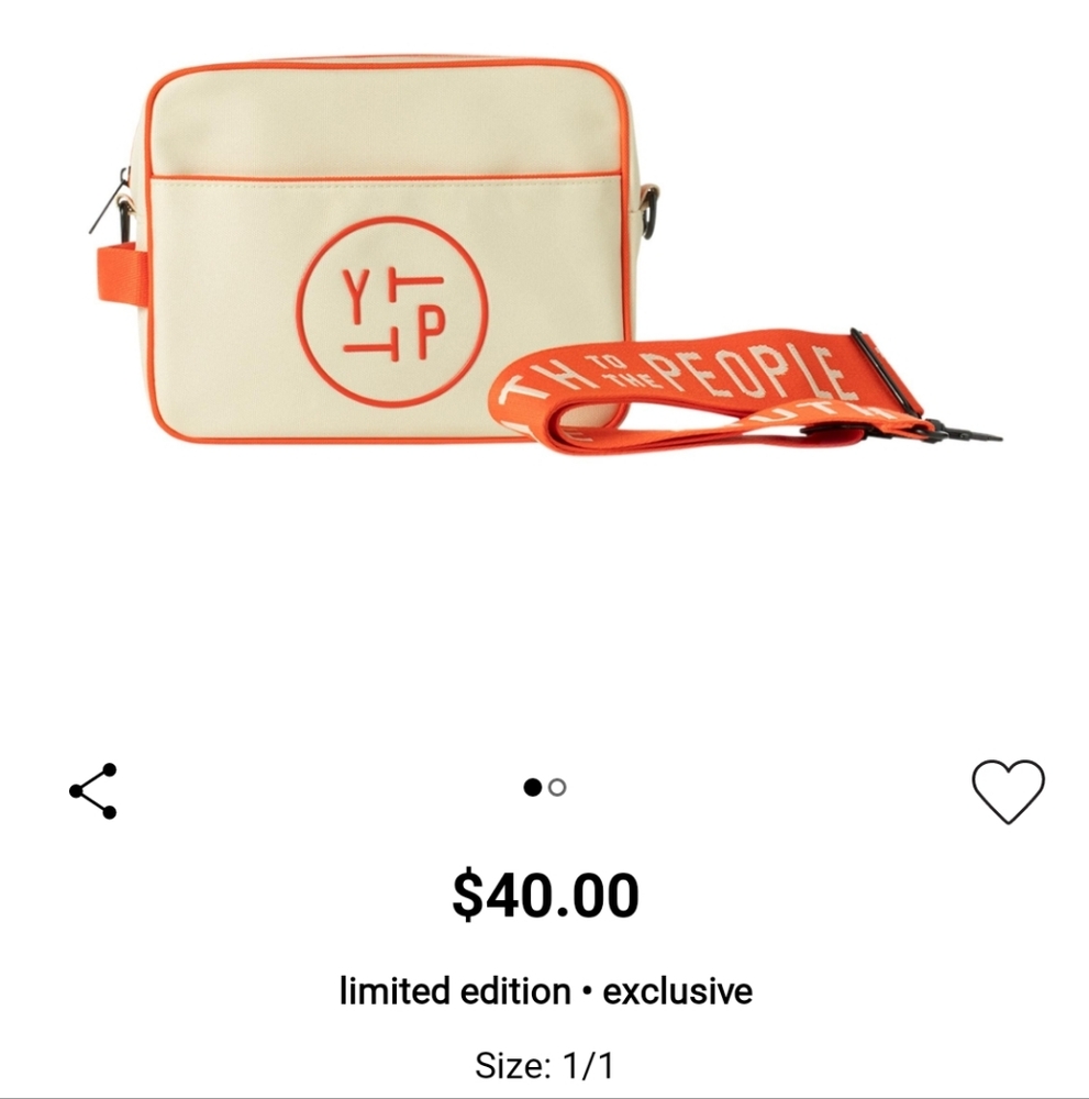 NIB YOUTH TO THE PEOPLE YOUTH SCREEN LTD EDITION CROSSBODY BAG - Picture 3 of 13